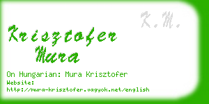 krisztofer mura business card